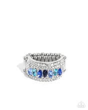 Load image into Gallery viewer, Laid-Back Linear Blue Ring