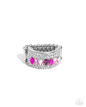 Load image into Gallery viewer, Laid-Back Linear Pink Ring