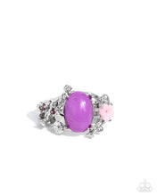 Load image into Gallery viewer, Oval Occupation Purple Skinny Band Ring