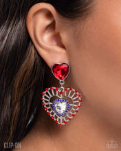 Load image into Gallery viewer, Patriotic Pattern Multi Clip On Earrings