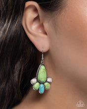 Load image into Gallery viewer, Rustic Revival Green Earrings