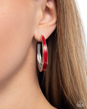 Load image into Gallery viewer, Painted Prowess Red Earrings