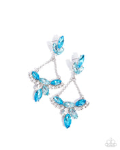 Load image into Gallery viewer, Carefree Chandelier Blue Earrings