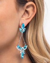 Load image into Gallery viewer, Carefree Chandelier Blue Earrings