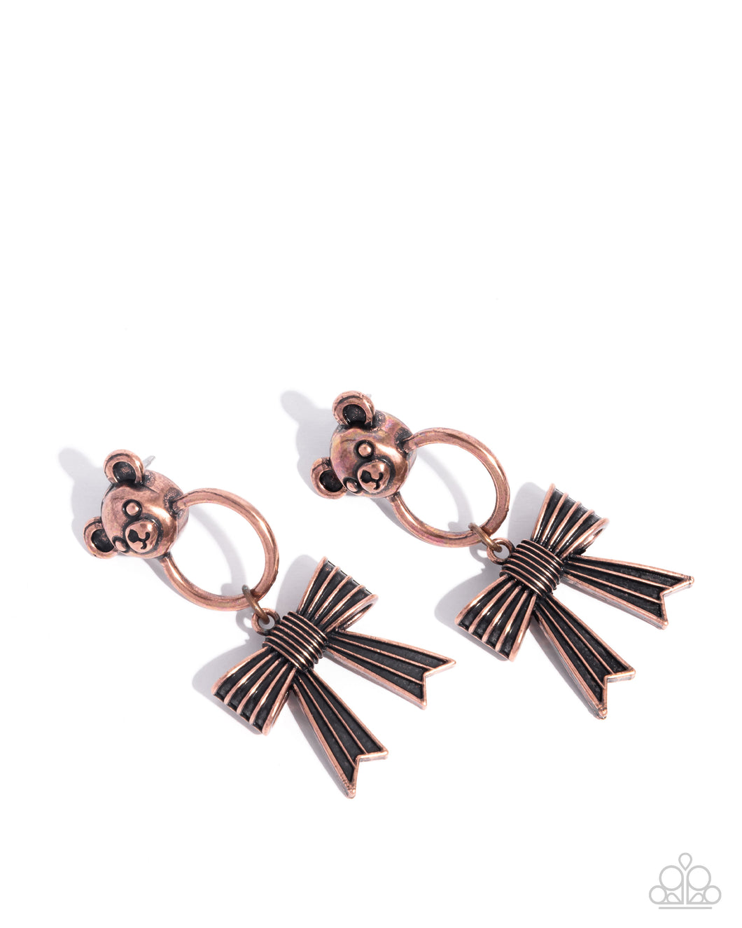 Bear in Mind Copper Earrings