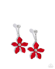 Load image into Gallery viewer, Floral Fleet Red Earring