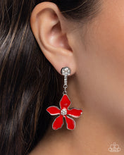Load image into Gallery viewer, Floral Fleet Red Earring