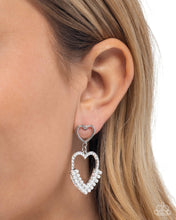 Load image into Gallery viewer, Dangling Damsel White Earrings