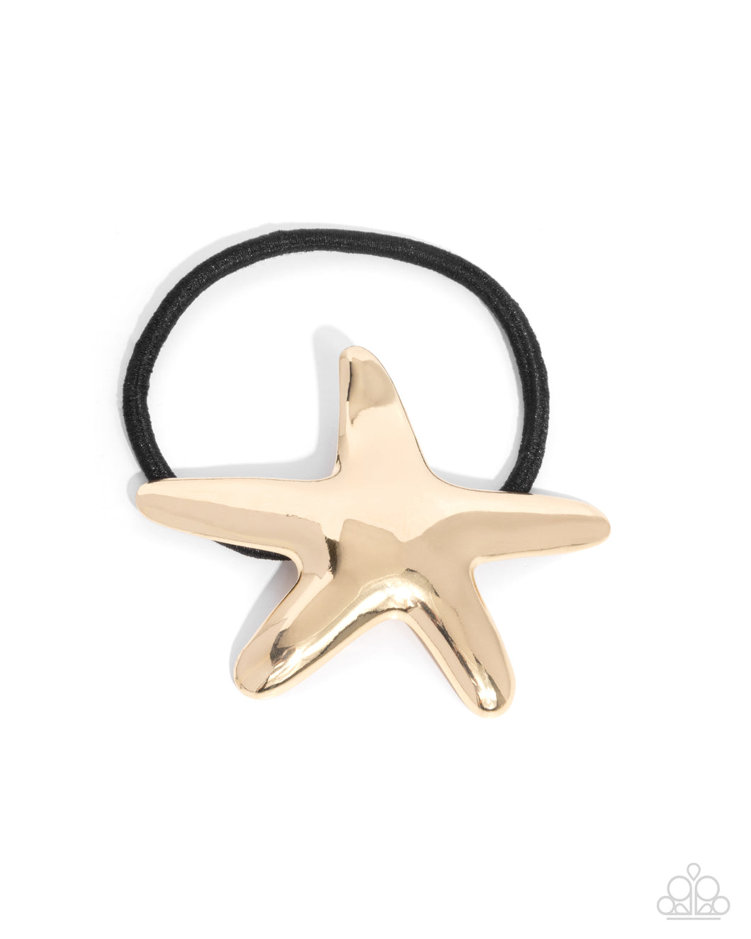 Sleek Starfish Gold Hair Tie