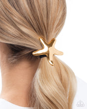 Load image into Gallery viewer, Sleek Starfish Gold Hair Tie