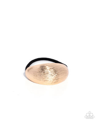 Iconic Indentation Gold Hair Tie