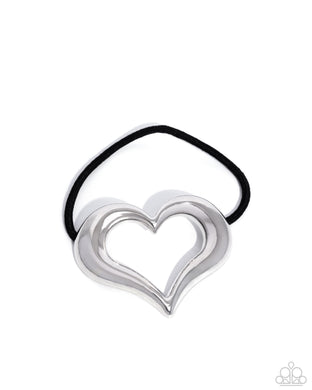 Cupid Call Silver Hair Tie