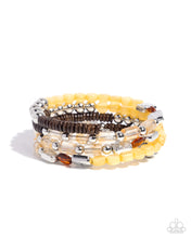 Load image into Gallery viewer, Eclectic Empire Yellow Coil Bracelet