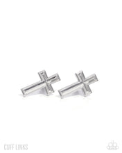 Load image into Gallery viewer, Crowning Cuff Links Silver Cuff Links