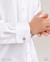 Load image into Gallery viewer, Crowning Cuff Links Silver Cuff Links