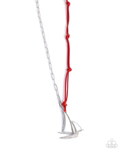 Load image into Gallery viewer, Sailboat Shimmer Red Necklace
