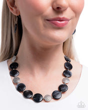 Load image into Gallery viewer, Swatch Shimmer Black Necklace