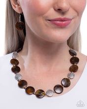 Load image into Gallery viewer, Swatch Shimmer Brown Necklace