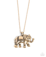 Load image into Gallery viewer, Elaborate Elephant Gold Necklace