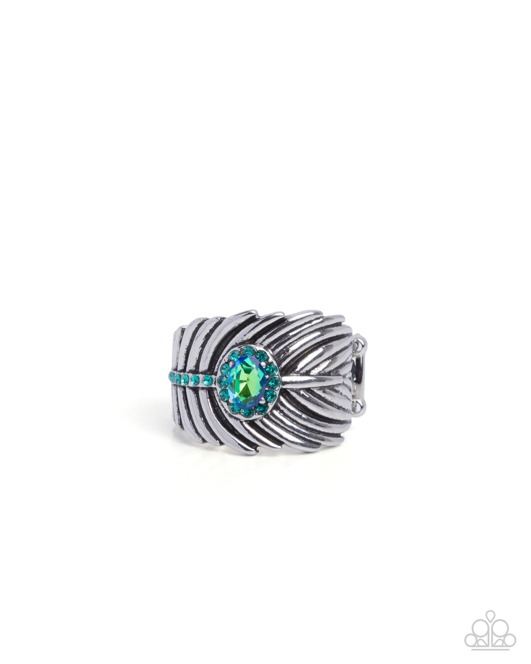 Feathered Fact Green Ring