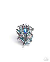 Load image into Gallery viewer, Polished Peacock Blue Ring