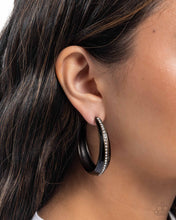 Load image into Gallery viewer, Uniquely Unexpected Brass Hoop Earrings
