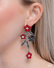 Load image into Gallery viewer, Whimsical Weekend Red Earrings