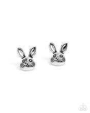 Load image into Gallery viewer, Bodacious Bunny Silver Post Earrings