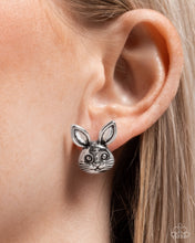 Load image into Gallery viewer, Bodacious Bunny Silver Post Earrings