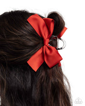 Load image into Gallery viewer, Coquette Class Red Hair Clip