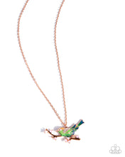 Load image into Gallery viewer, Painted Perch Copper Necklace