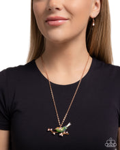 Load image into Gallery viewer, Painted Perch Copper Necklace
