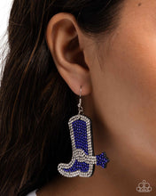 Load image into Gallery viewer, Benevolent Boot Blue Earrings