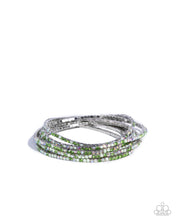 Load image into Gallery viewer, Candlelight Cascade Green Bracelet