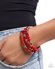 Load image into Gallery viewer, Material WHIRL Red Coil Bracelet