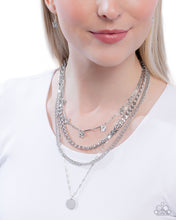 Load image into Gallery viewer, Fluttering Fringe Silver Necklace
