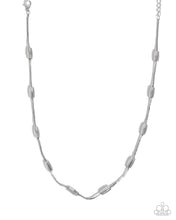 Load image into Gallery viewer, Cylindrical Chic Silver Necklace