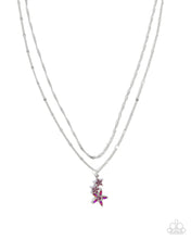 Load image into Gallery viewer, Scintillating Stars Purple Necklace