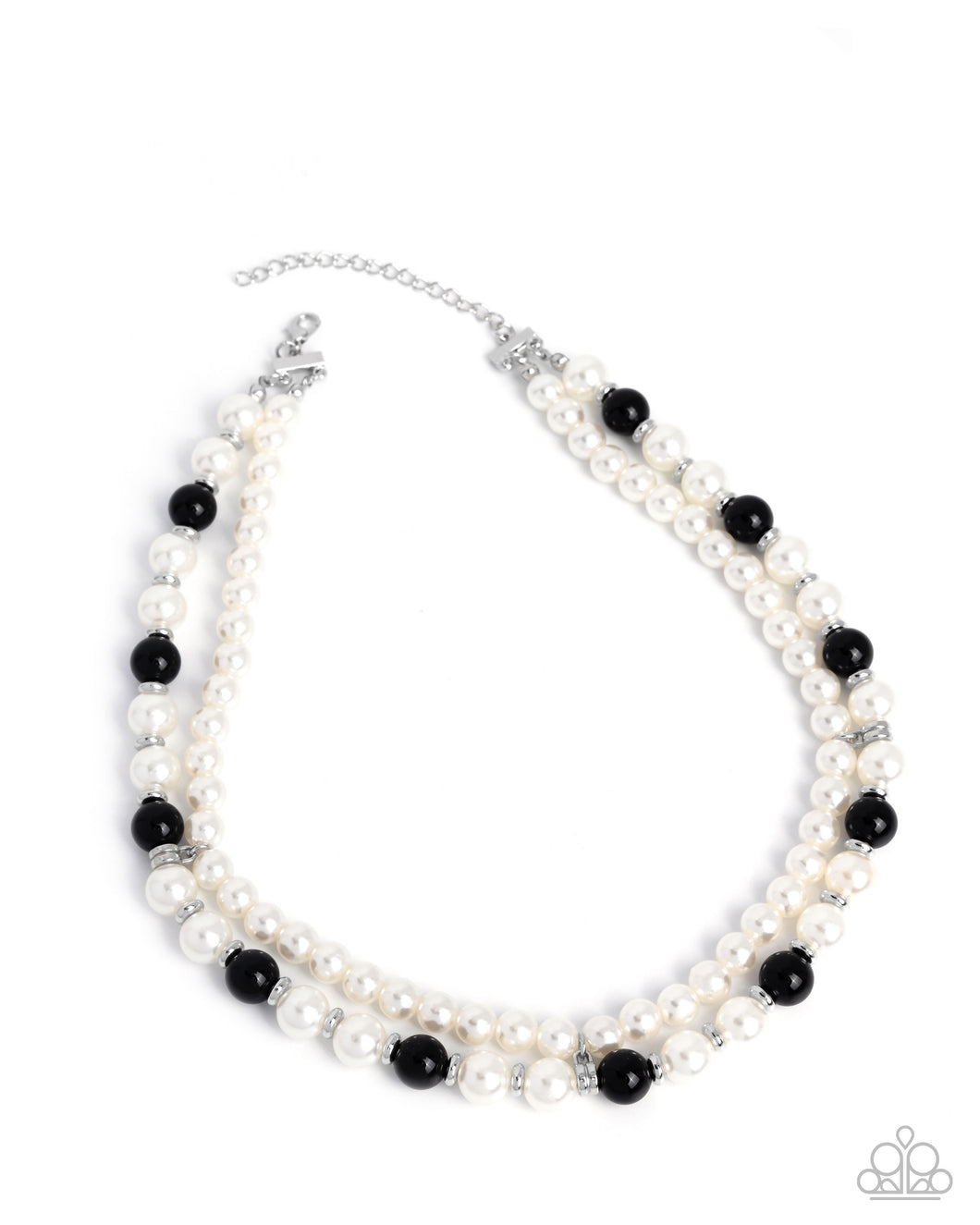 Pearl Pageantry Black Necklace