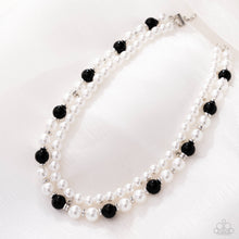 Load image into Gallery viewer, Pearl Pageantry Black Necklace