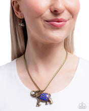 Load image into Gallery viewer, Empathetic Elephant Purple Necklace