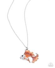 Load image into Gallery viewer, Flashy Fish Orange Necklace