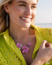 Load image into Gallery viewer, Floral Forecast Purple Necklace