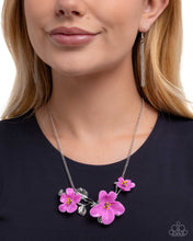 Load image into Gallery viewer, Floral Forecast Purple Necklace