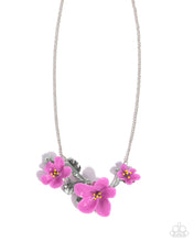 Load image into Gallery viewer, Floral Forecast Purple Necklace