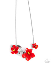 Load image into Gallery viewer, Floral Forecast Red Necklace