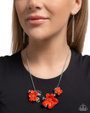 Load image into Gallery viewer, Floral Forecast Red Necklace