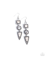 Load image into Gallery viewer, Rustic Reputation White Earrings