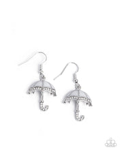 Load image into Gallery viewer, Unrivaled Umbrella White Earrings