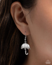 Load image into Gallery viewer, Unrivaled Umbrella White Earrings